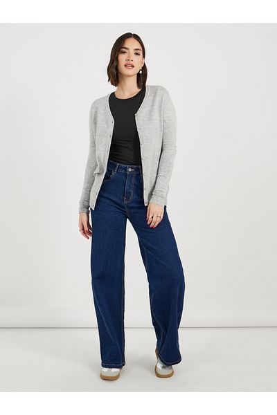 Styli Regular Fit Regular Length Button Down Cardigan