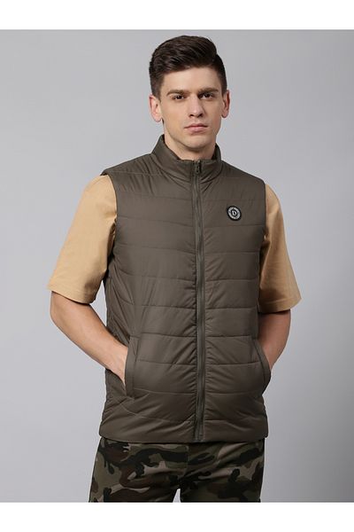 Dennis Lingo By Styli Regular Fit Gillet Jacket with Badge Detail