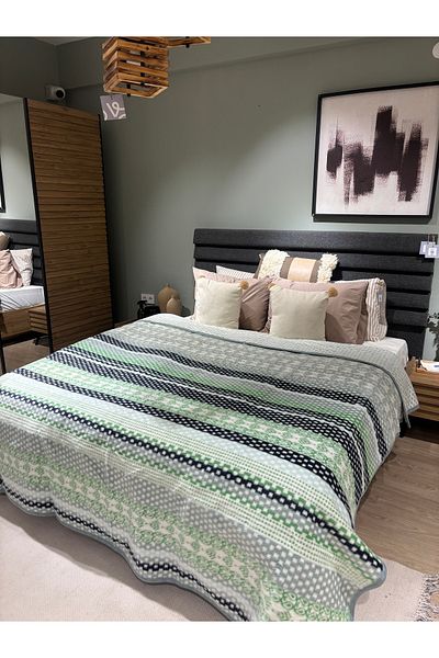 Sesli Seria Softy Acrilic Pătură supradimensionată moale și groasă 200x220 dimensiune 500g/m2 greutate