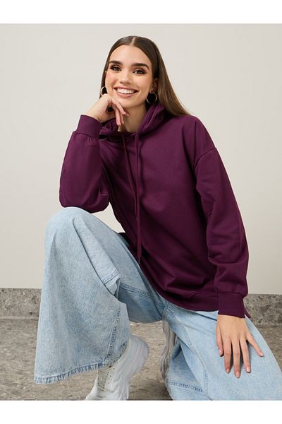Styli Longline Drop Shoulder Oversized Hoodie