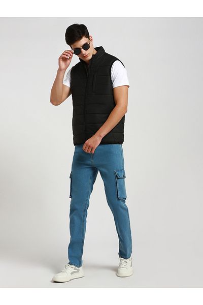 Dennis Lingo By Styli Mock Collar Regular Fit Quilted Jacket