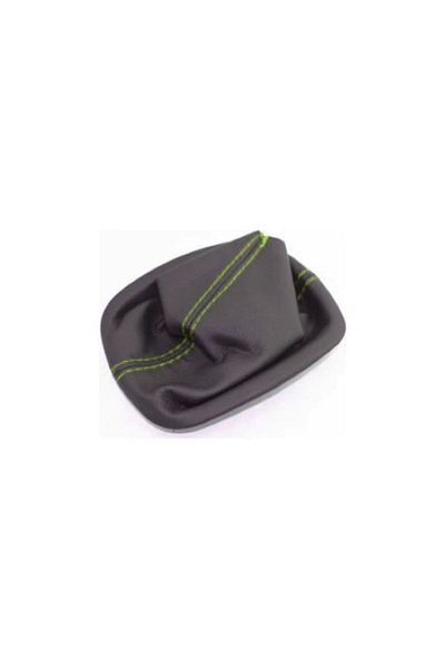 ANLCOMPANY Alfa Romeo 147 (2005-2009) Compatible Gear Shift Gaiter Black Leather Yellow Stitching