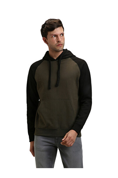 Dennis Lingo By Styli Color Block Hoodie with Front Pocket