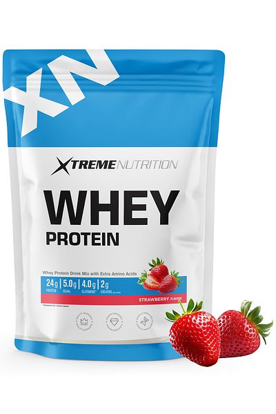 Xtreme Nutrition 1024g Chocolate + Strawberry 32 Serve - Whey Protein Powder (5g Bcaa +4G Glutamine +2G Creatine)