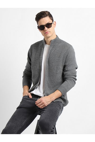 Dennis Lingo By Styli Textured Regular Fit Cardigan
