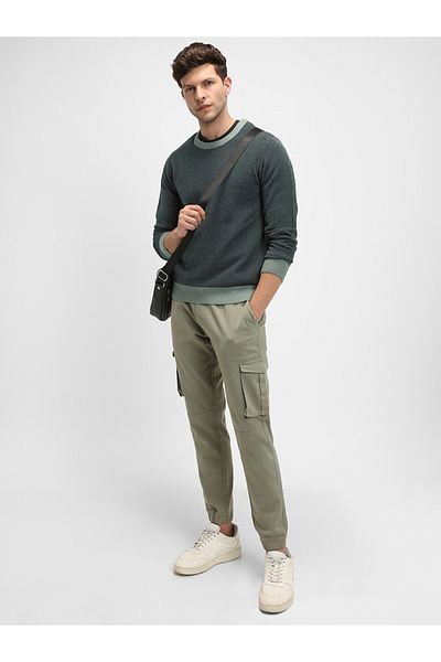 Dennis Lingo By Styli Textured Round Neck Regular Fit Sweater