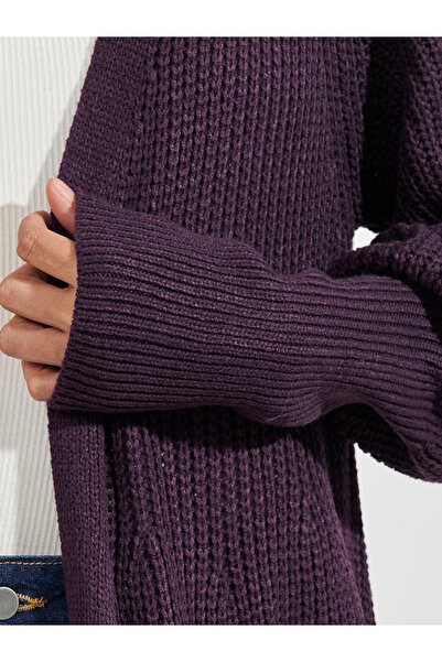 Styli Regular Fit Longline Chunky Knit Cardigan