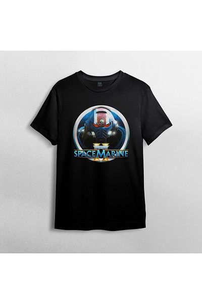 Pixxa Warhammer 40000 Space Marine II - Μπλουζάκι με λαιμόκοψη 100% βαμβακερό μοντέλο 2