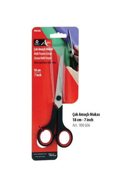 ÖZ-EL AŞ Stainless Steel Scissors, Multi-Purpose Scissors, Paper Shears 18 cm 7 Inch 900 601