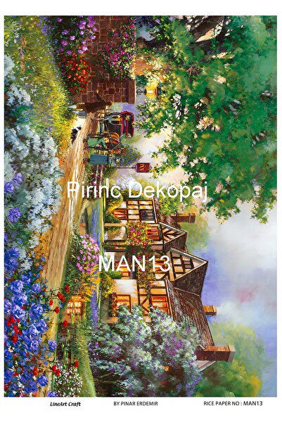 LİNEART ورق ديكوباج نحاسي Lineart رقم: MAN13 - 29x42 سم