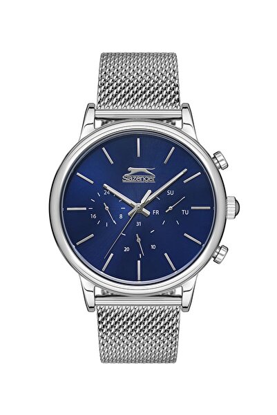 Slazenger SL.09.2029.2.02 Quartz Hasır Gri Lacivert Kadran 46 mm Erkek Kol Saati