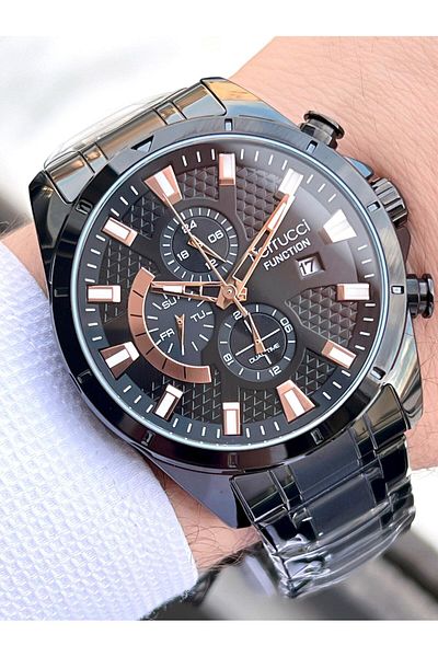 Ferrucci Steel Cord Inner Functions Active 30 Mt Water Resistant Men's Wristwatch Bmf.14336.2S