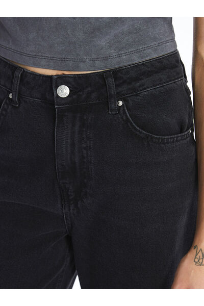 LC Waikiki Black Wideleg Women's Jeans