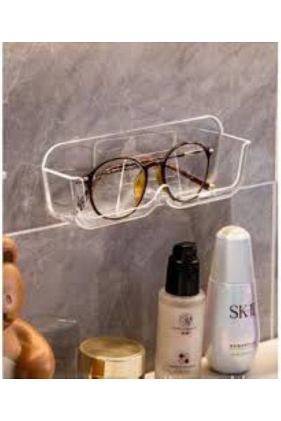 shop Self Adhesive Clear Glasses Stand Eyeglass Organizer Box