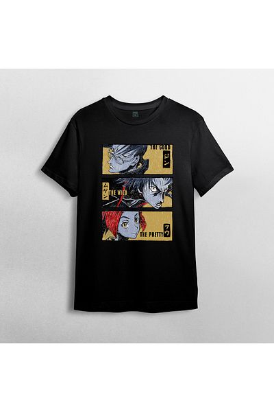 Pixxa Μπλουζάκι Samurai Champloo Crew Neck 100% βαμβακερό - Μοντέλο 1