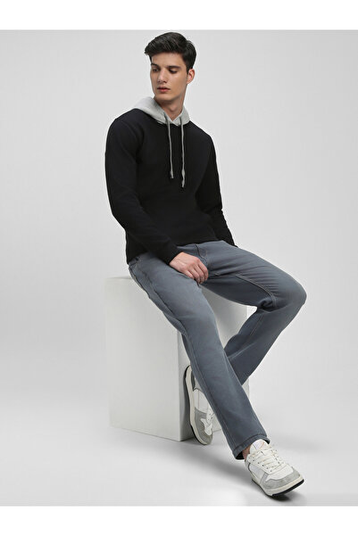 Dennis Lingo By Styli Color Block Hoodie with Front Pocket