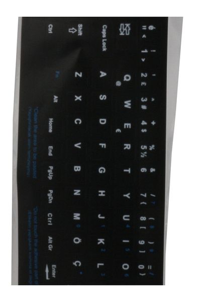 ADDISON 300161 ملصق لوحة المفاتيح باللون الأسود Q التركي
