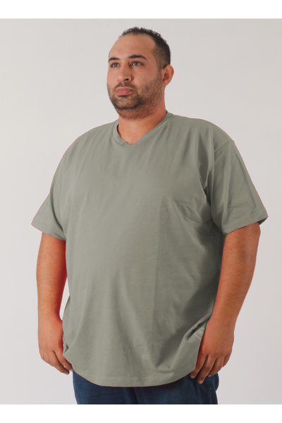 rood Plus Size Unisex T-shirt V-NECK