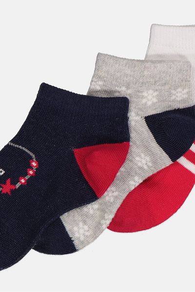 Bebe Toddlers Girl 3 Pair Knitted Ankle Socks, White