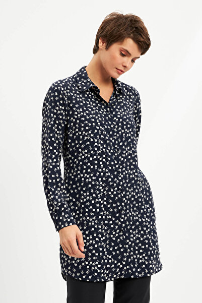 STELLA PULVIS Тюнік з синім квітковим візерунком