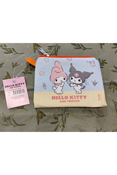 bundle island Children's Money Bag with Hello Kitty and Kuromi Figures - Zippered Faux Leather