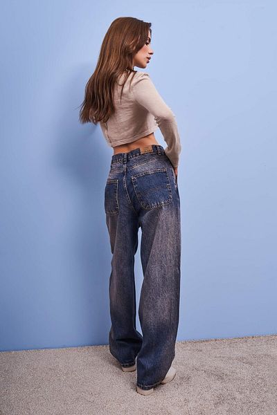 its basic Women's T.Kot Color Juniper 18W410 Skater Fit 100% Koton Denim