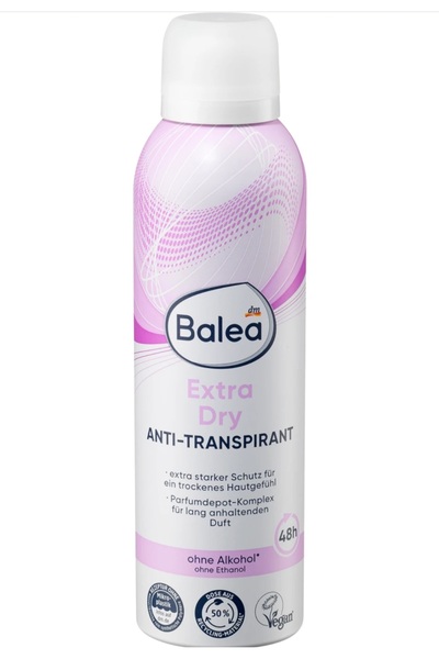 BALEA Deo Spray Antitranspirant Extra Dry, 200 ml