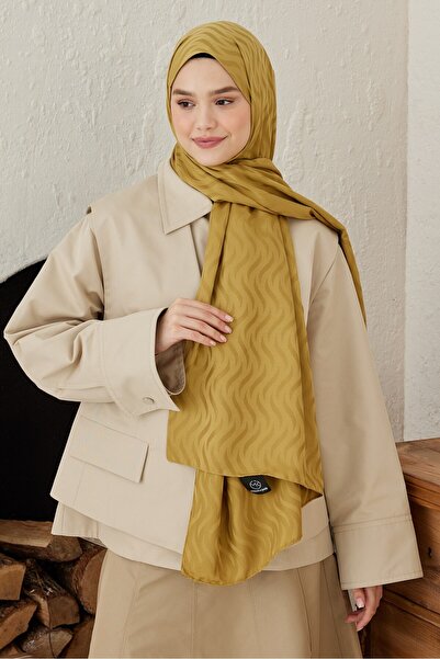 Modakaşmir Şal cu model Welle din seria Jacquard mătăsos