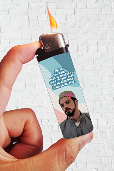 SARANG Çakmak İyiyim Replik Cüneyt Efendi Kizil Goncalar Baskılı Klasik Çakmak