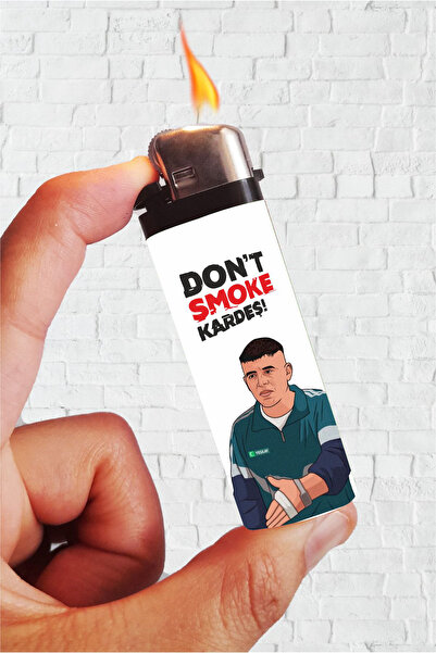 SARANG Çakmak Dont Smoke Kardeş Cio Sıfır Bir Adana Baskılı Klasik Çakmak