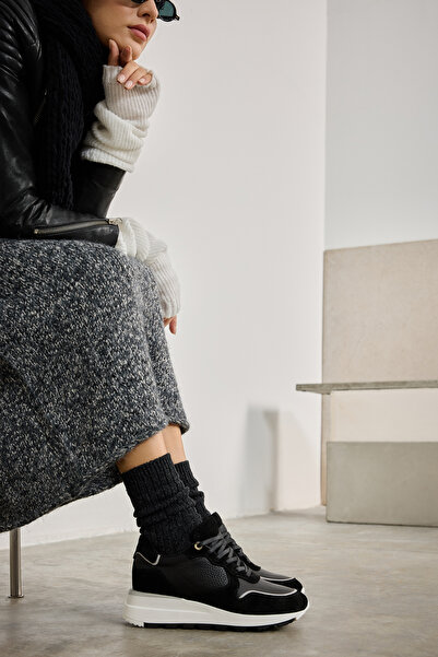 Ziya Справжня шкіра Жіночі кросівки - 1431000Z5831 Чорний