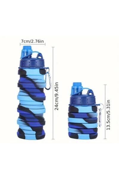 peanelife 500 Ml Sızdırmaz Katlanabilir Portatif Silikon Su Matara