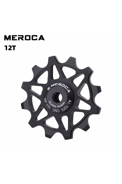 Choice بكرات Me Ceramic Black 12t من Meroca Ceramic مقاس 12/14t لمغير السرعات الخلفي للدراجات 9 فولت و10 فولت و11 فولت ومغير السرعات الخلفي للدراجات الجبلية