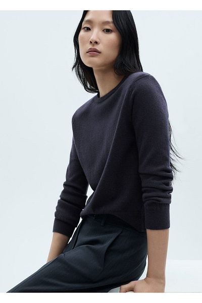 MANGO Woman Round neck knitwear sweater