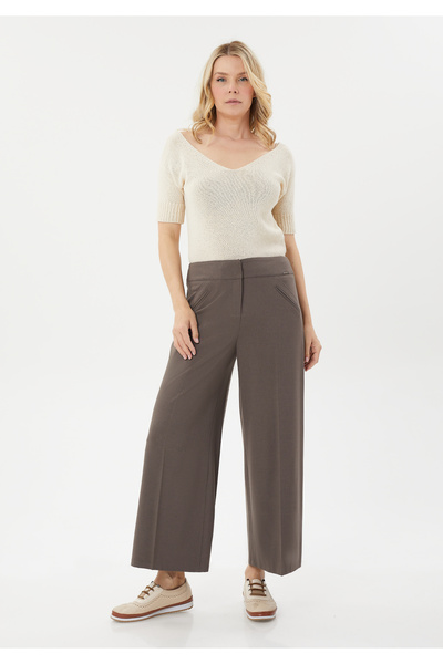 Guzella Women's High Waist Wide Leg Trousers