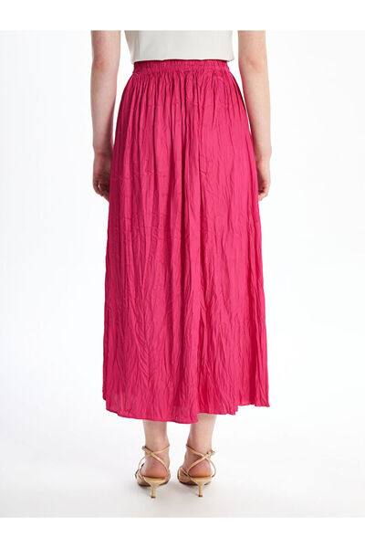 LC Waikiki Lcw Elastic Waist Satin Women's Skirt