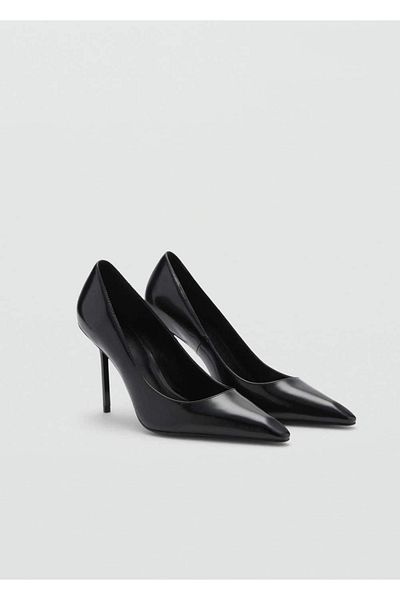 MANGO Woman Leather Shoes with Heels