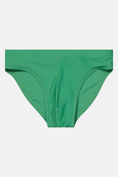 Asos Design Women Plain Bikini Bottom, Green