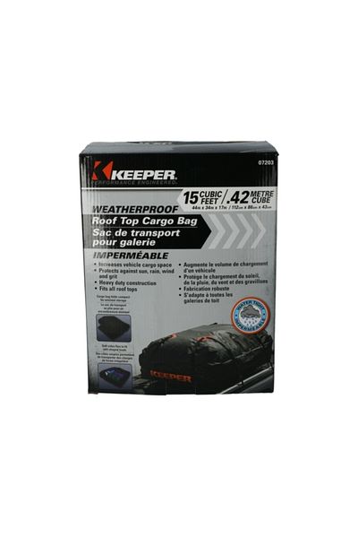 Keeper Weatherproof Roof Top Cargo Bag 15cu.ft.