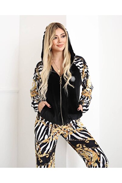 Bella Belluci طقم بدلة قماش مخملي