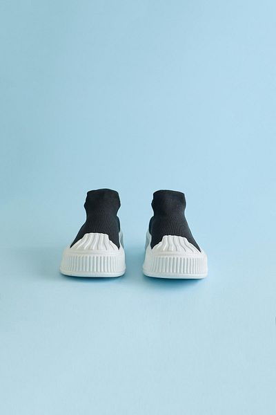 Katia&Bony Black-White Children's Sock Shoes - Back to School