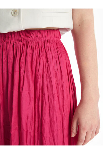 LC Waikiki Lcw Elastic Waist Satin Women's Skirt