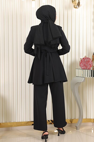 Modamihram Костюм з ланцюговим поясом чорний 18001