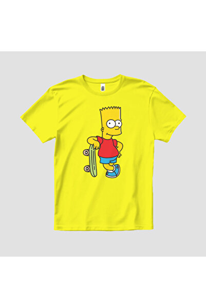 Built By Crazy Bart Simpson skejtbord unisex dječja majica