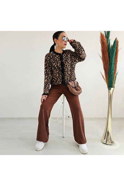 Altı Üstü Butik Яке с леопардови мотиви и копчета