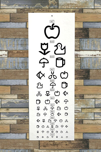 SANOR Çocuk Göz Eşeli Işıksız - Snellen Eşeli - Karton