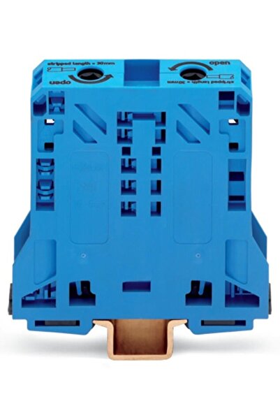 WAGO 285-154 2 iletkenli geçiş klemensi 50 mm² mavi
