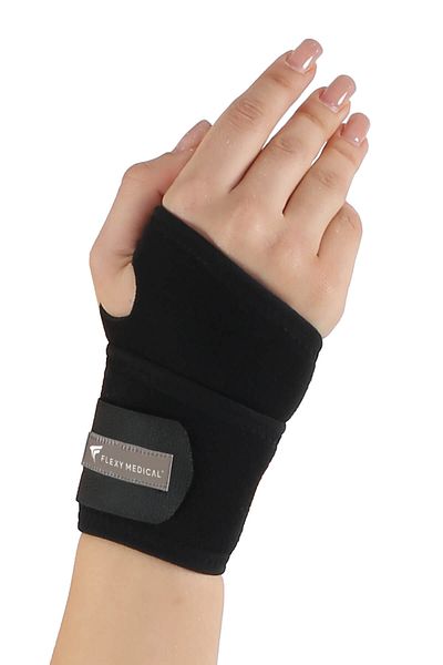 Flexy Medical 2 Pcs Adjustable Hand Wrist Bandage - Carpal Tunnel, Wrist Pain, Sprain, Hardness & Sports Wrist