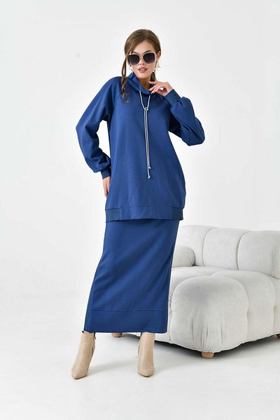FTZ WOMEN Women's Skirt Suit Indigo 30911