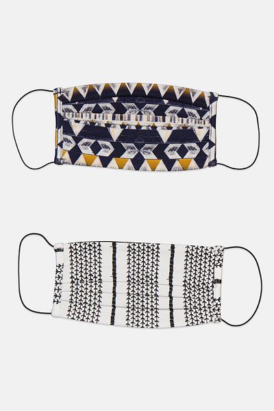 Only & Sons 2 Pcs Printed Face Mask, Multicolor